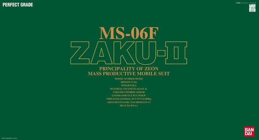PG 1/60 Zaku II MS‑06F – Perfect Grade Modellbausatz